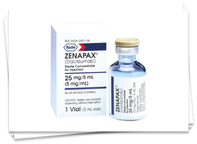 Zenapax 25mg/5ml